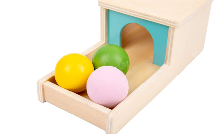 LM KIDS Wooden Sensory Coin Box Drawer