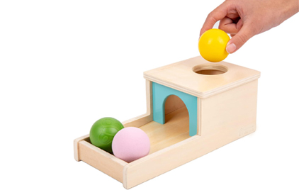 LM KIDS Wooden Sensory Coin Box Drawer
