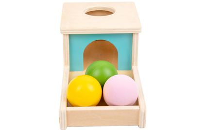 LM KIDS Wooden Sensory Coin Box Drawer