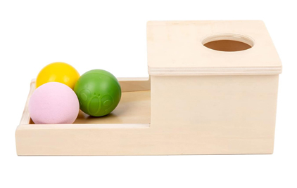 LM KIDS Wooden Sensory Coin Box Drawer