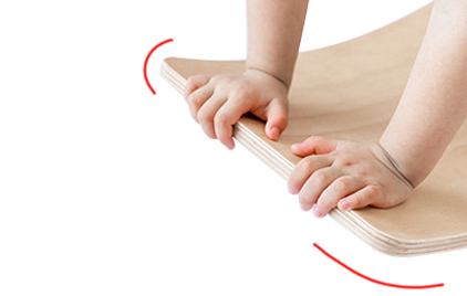 LM KIDS Balance Board – Natural Wood