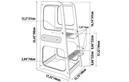 LM KIDS Foldable Kitchen Tower