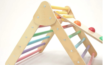 LM KIDS Wooden Climbing Triangle