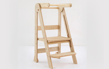 LM KIDS New Educational Tower – Natural Wood