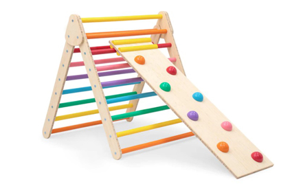 LM KIDS Wooden Climbing Triangle